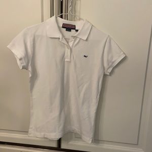 Vineyard Vines white polo, size small